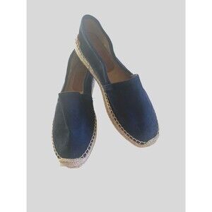 NWOT Patricia Green "Abigal" Navy Suede Slip on Espadrille Size 10